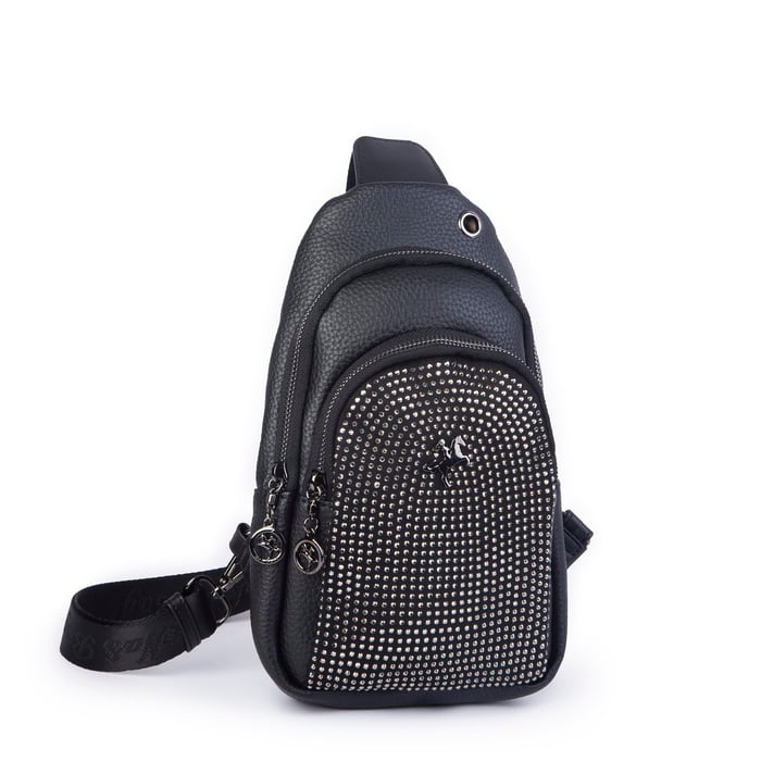 Nas Bag Kadın Bel ve Body Bag Siyah Gümüş