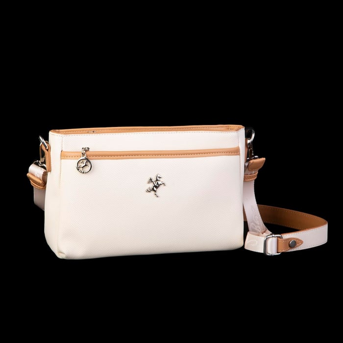Nas Bag Kadın Çok Gözlü  Ayarlanabilir Askılı Omuz ve Çapraz Çanta Krem Camel Lacste