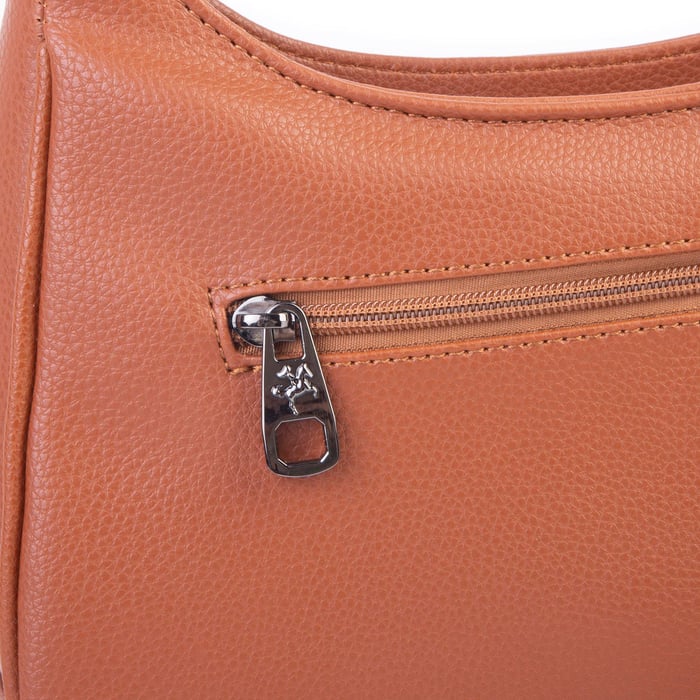 Nas Bag Kadın Omuz ve Çapraz Baget Çanta Taba Prestij ( 28x17  cm)